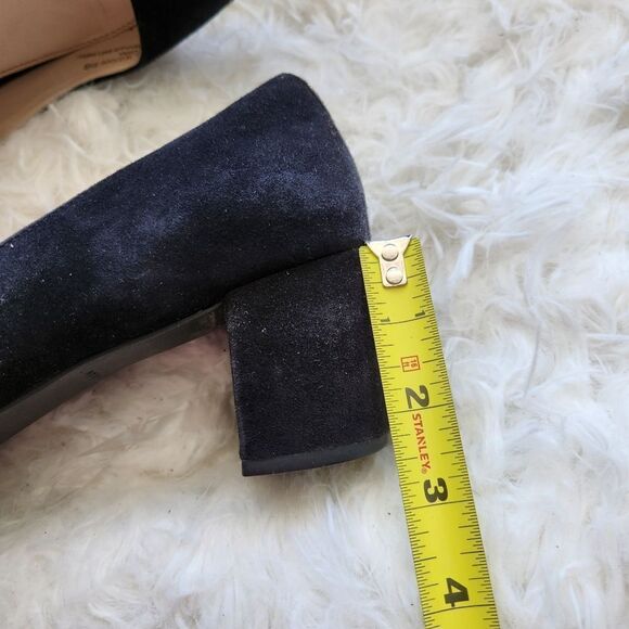 Cole haan black suede block heel pumps 8.5B - Picture 4 of 11